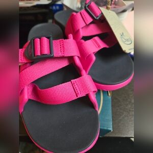 Chaco Slides Kids Magenta Chillos Size 4M Sandal NIB